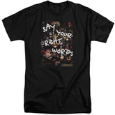 Labyrinth Right Words Men's 18/1 Tall Cotton Short-Sleeve T-Shirt